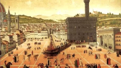 Girolamo Savonarola was burnt at the stake