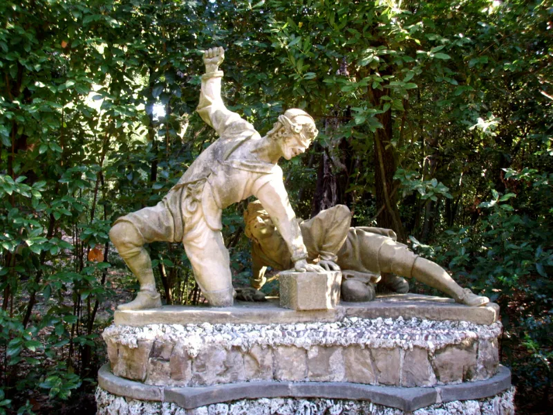 Unusual statues decorate Boboli Garden